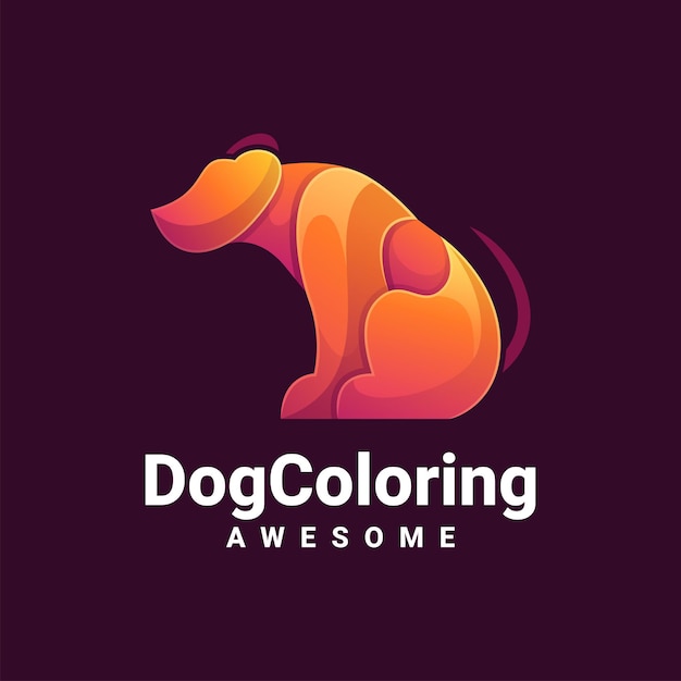 Dog Coloring Logo