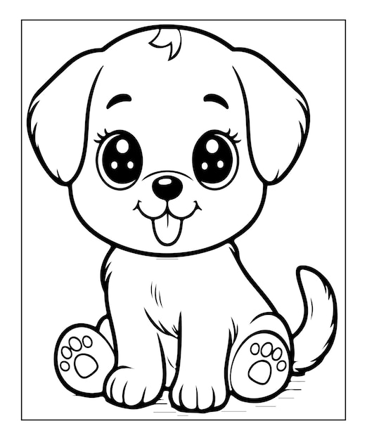 dog coloring page