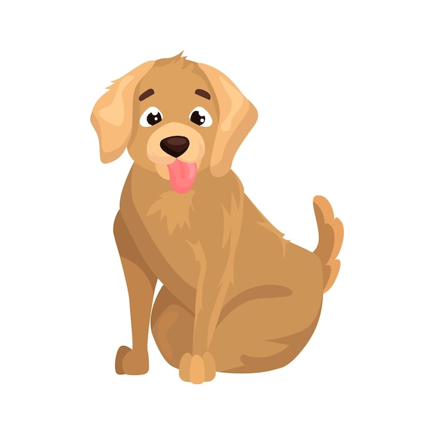 Dog flat icon Colored vector element from animals collection Creative Dog icon for web design templates and infographics