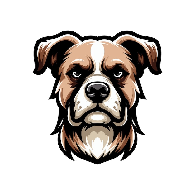 a dog head vector illustration Russell Terrier Dog Breed Cute Cartoon Kawaii Character Animal Pet