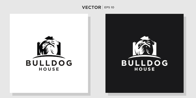 dog house logo design template