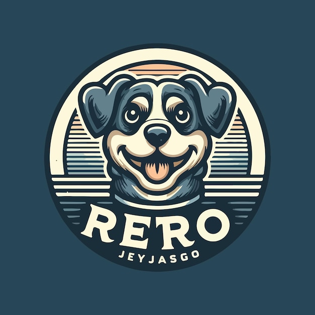 dog house pet home logo hipster retro vintage vector icon illustration