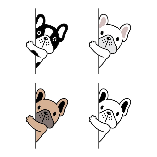 dog icon french bulldog hide