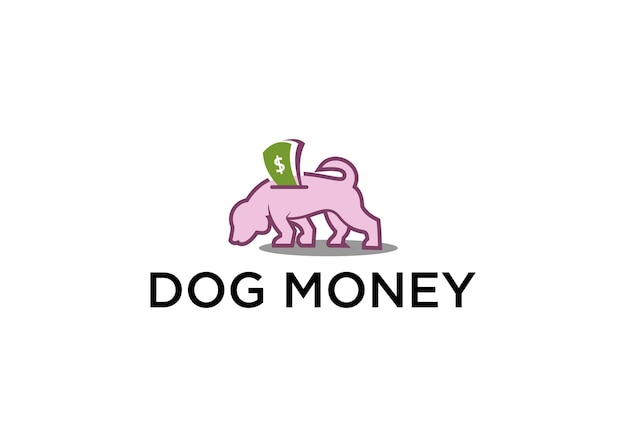 dog icon and money crypto dogecoin cartoon vector illustration.