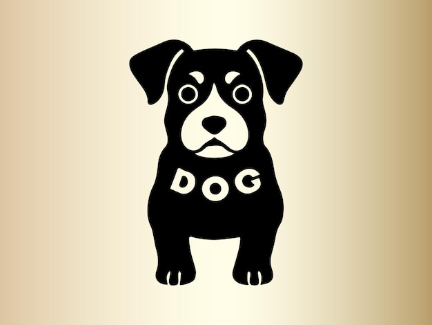 Dog logo design icon symbol vector illustration