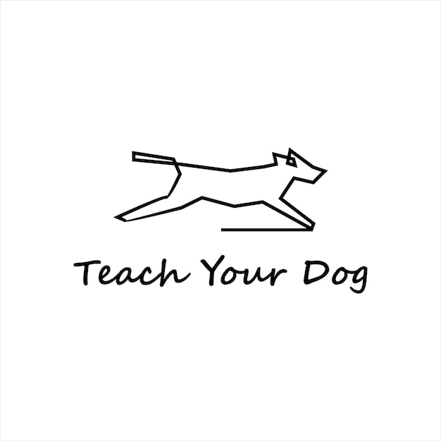 Dog Logo Design Pet Animal Vector 