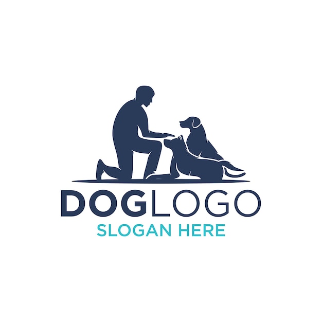 Dog Logo Design Template Inspiration Vector Illustration