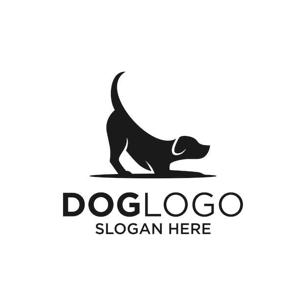 Dog Logo Design Template Inspiration Vector Illustration