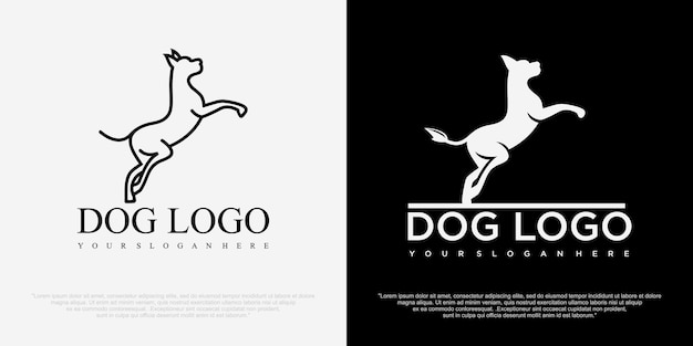 Dog logo Design Vector Template Dog icon logo vector