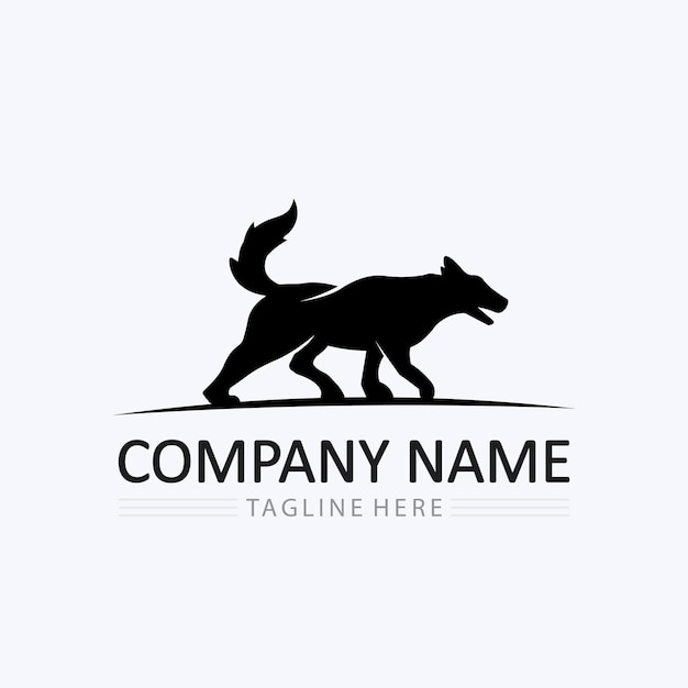 Dog logo and icon animal vector illustration design graphic