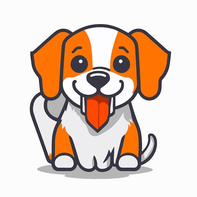 Dog logo simple vector art flat design Vector art design Best design