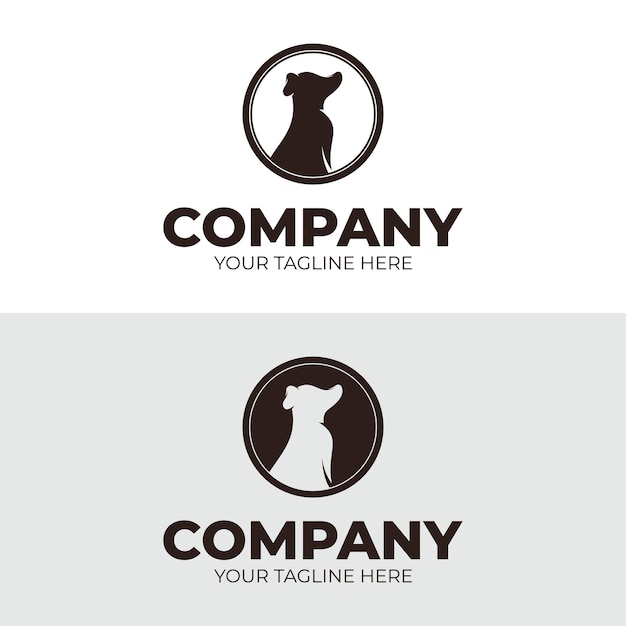 Dog logo template design inspiration