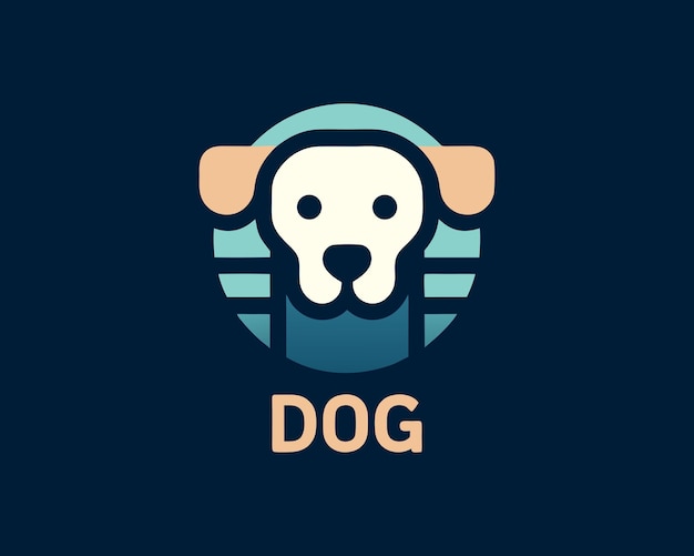 Vector dog logo vector illustration