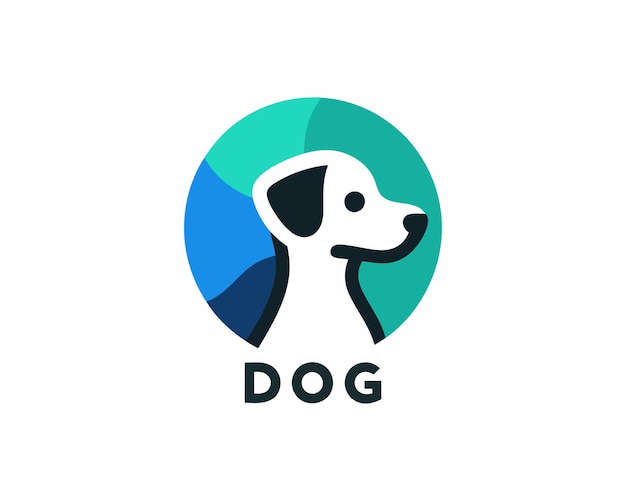 Dog logo vector illustration