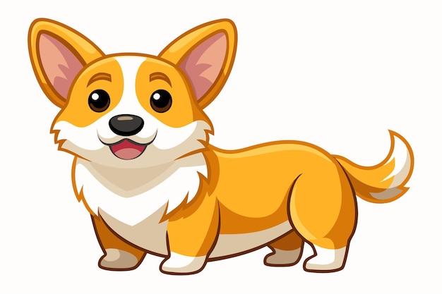 dog mascot flat design