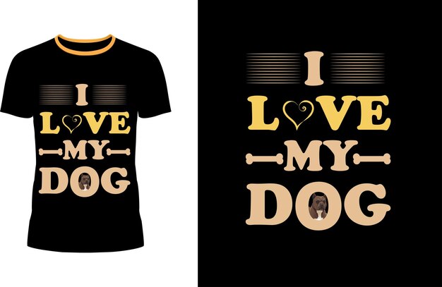 Vector dog pet tshirt design