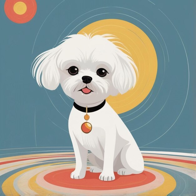 Vector dog puppy image