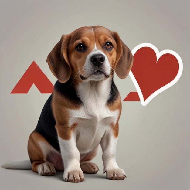 Vector dog puppy image