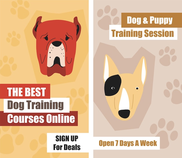 Dog and puppy training session courses online