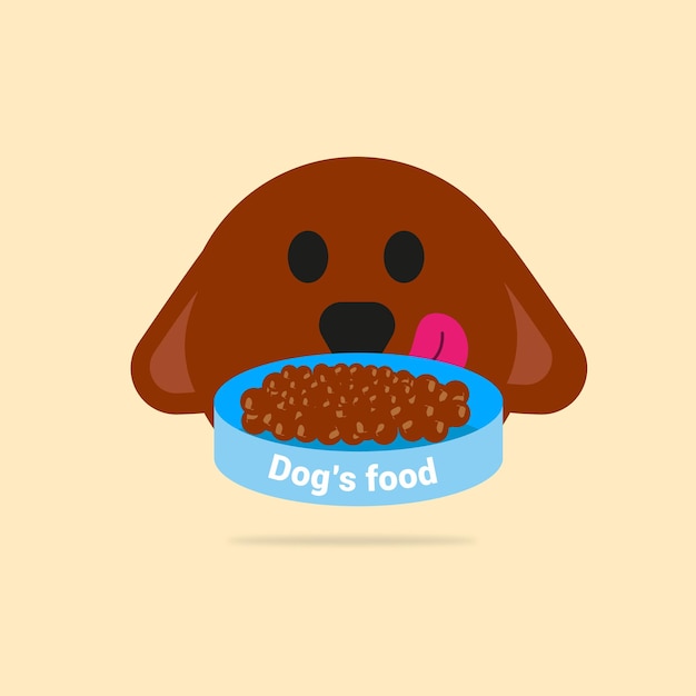 Vector dog's food vector animal