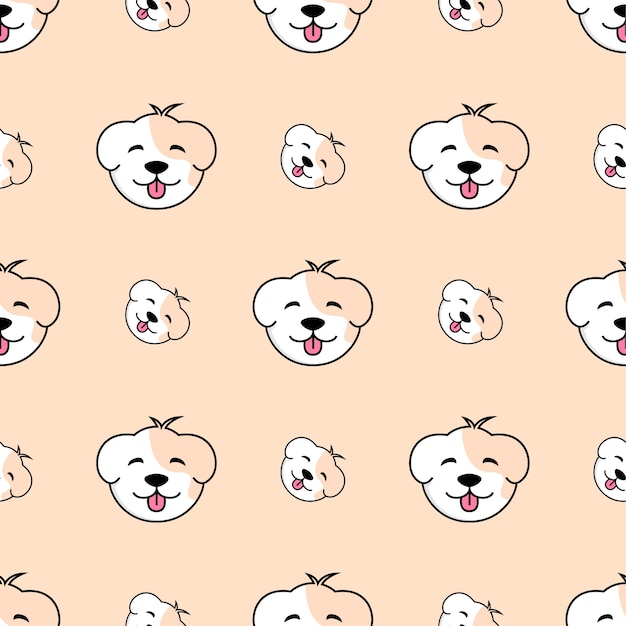 Dog seamless pattern