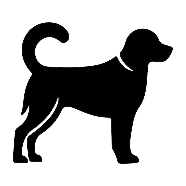 Dog silhouette design