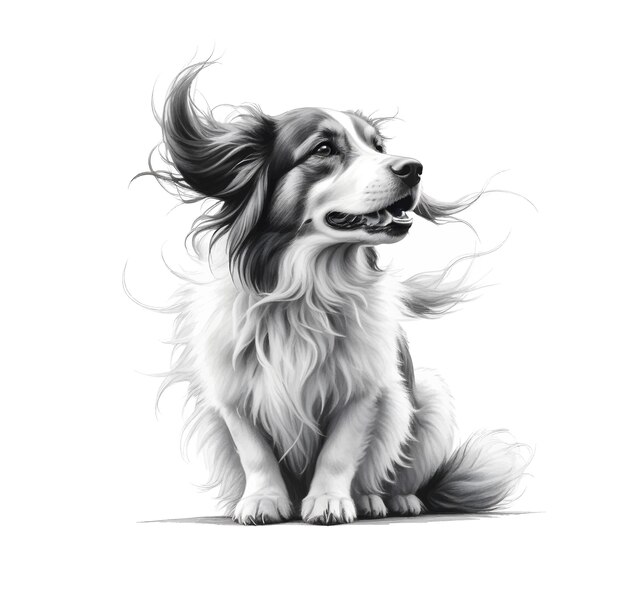 Vector dog sketch design