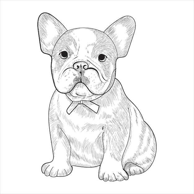 dog sketch vector art design