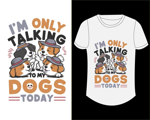 Vector dog t shirt design