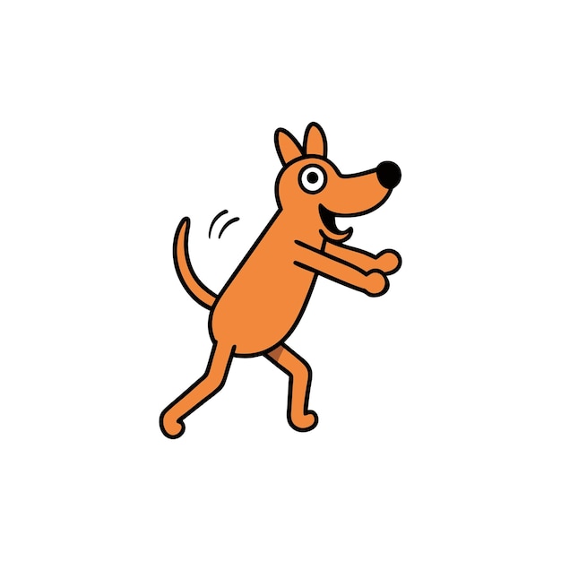 Dog Tick dancing icon vector