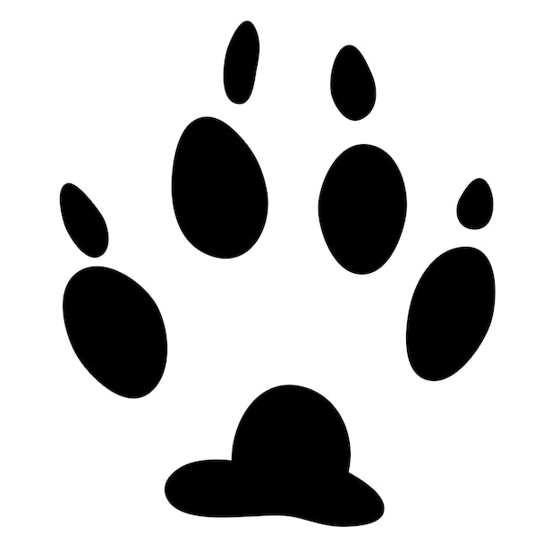 Dog track black icon logo silhouette isolated on white background