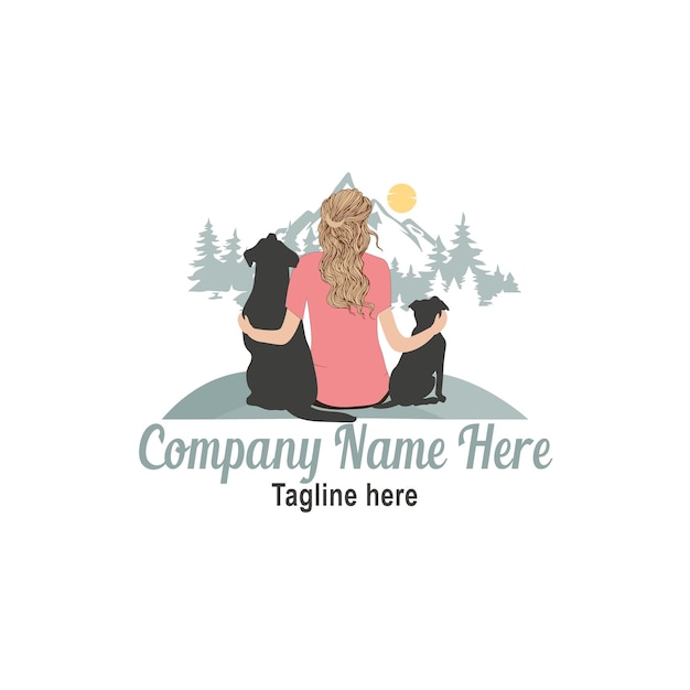 dog training animal pet logo