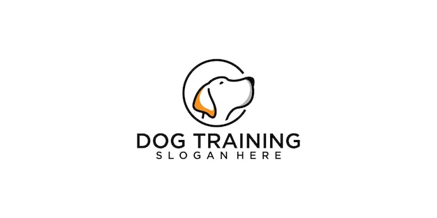 Dog training logo design template