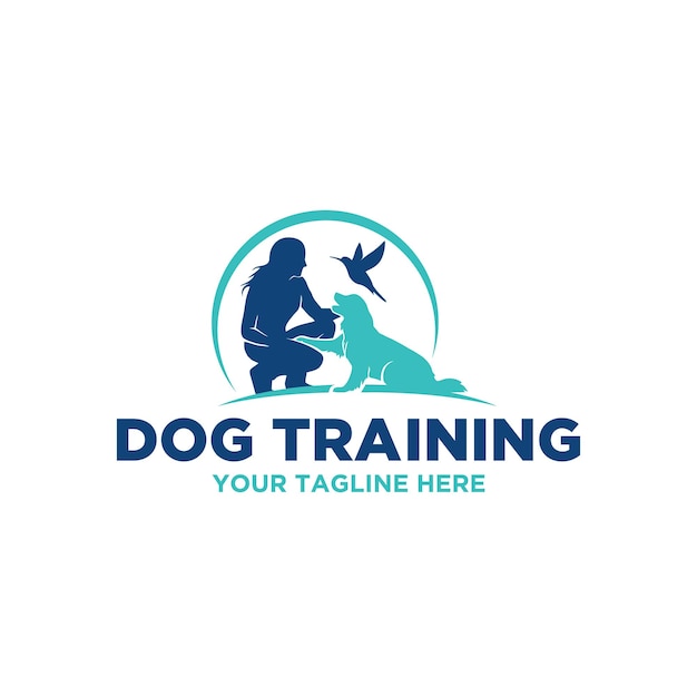 Dog training logo vector