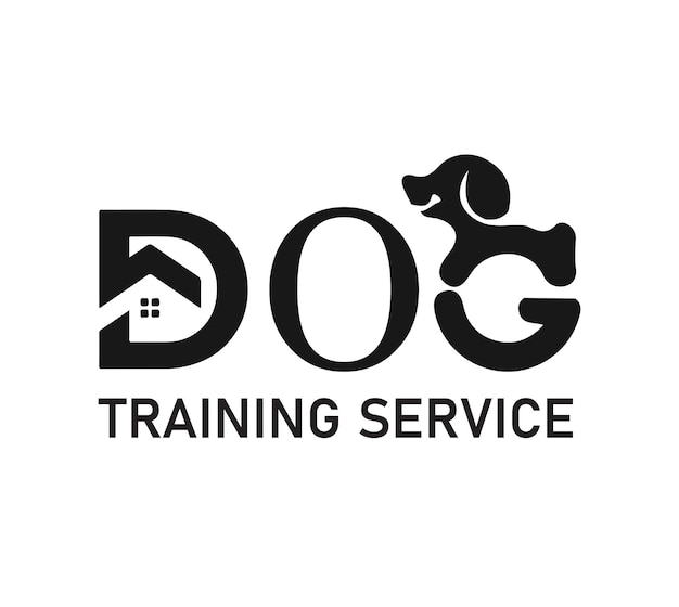 Dog training service logo