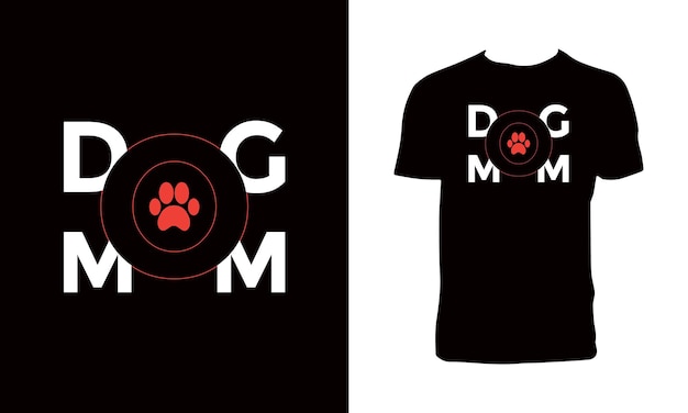 Dog Typography And Lettering T Shirt Design.