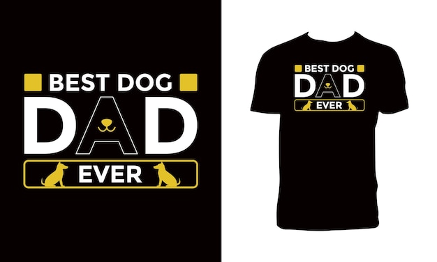 Dog Typography T Design