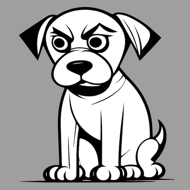 Dog vector art work design