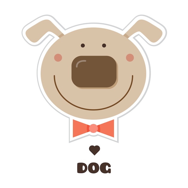 Dog. Vector illustration.