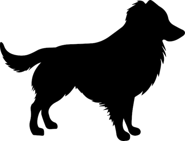 Dog vector silhouette illustration