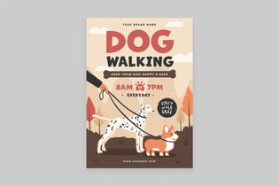 dog walking flyers