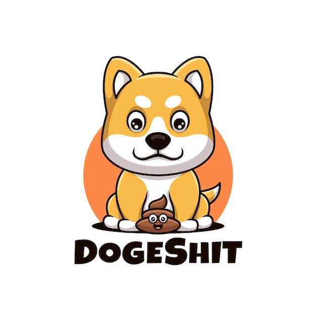 Doge Pup Creative Cartoon Logo Design