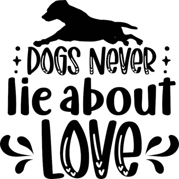 Vector dogs never lie about love