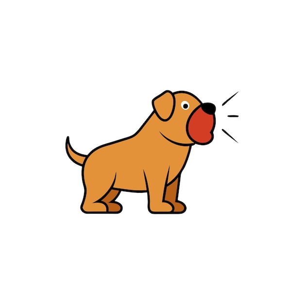 Dogue De Bordeaux dog knocks icon vector