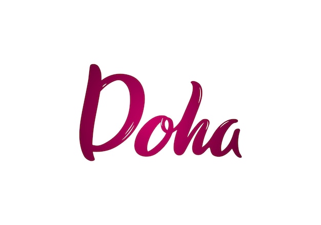 Doha Lettering