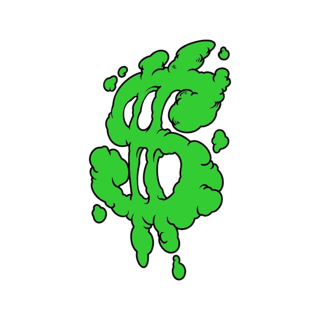 dolar logo green smoke