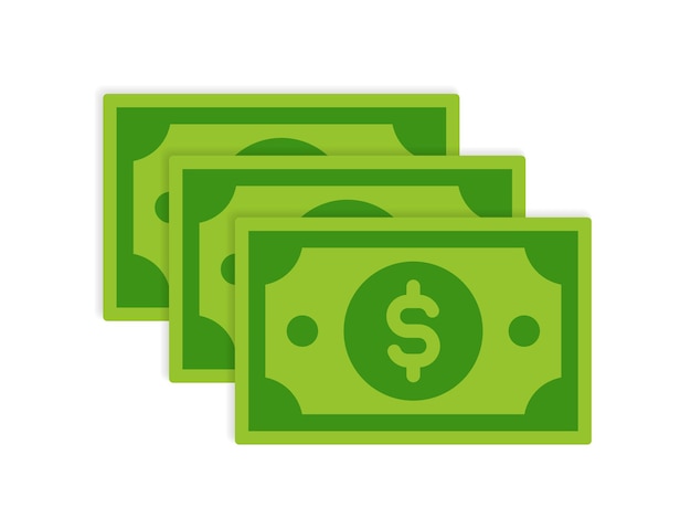 Dollar bills money vector illustration