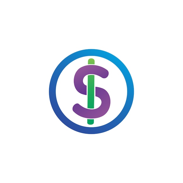 Dollar money logo in vector