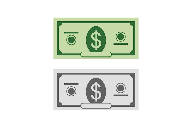 Dollar vector design illustration on white background