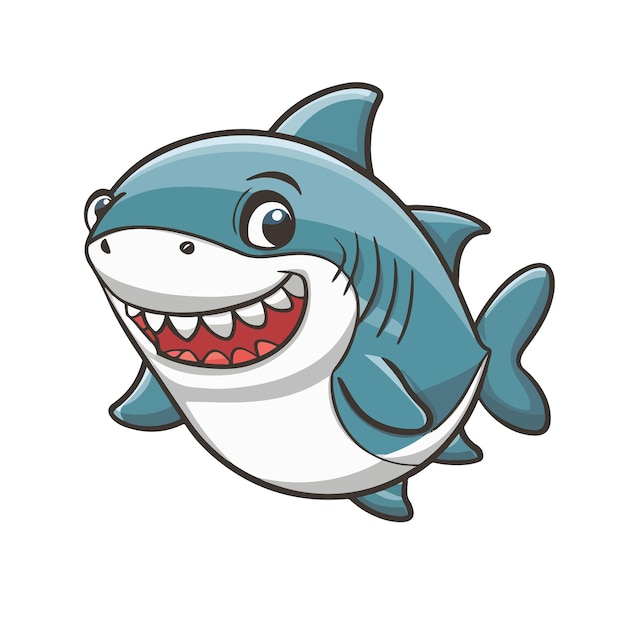 Dolphin cartoon vector illustration